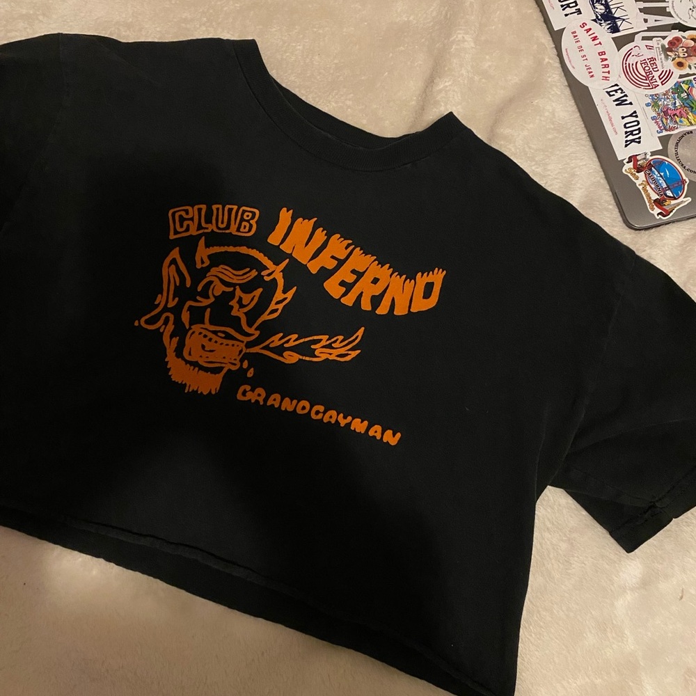 Club Inferno Graphic Crop Top
